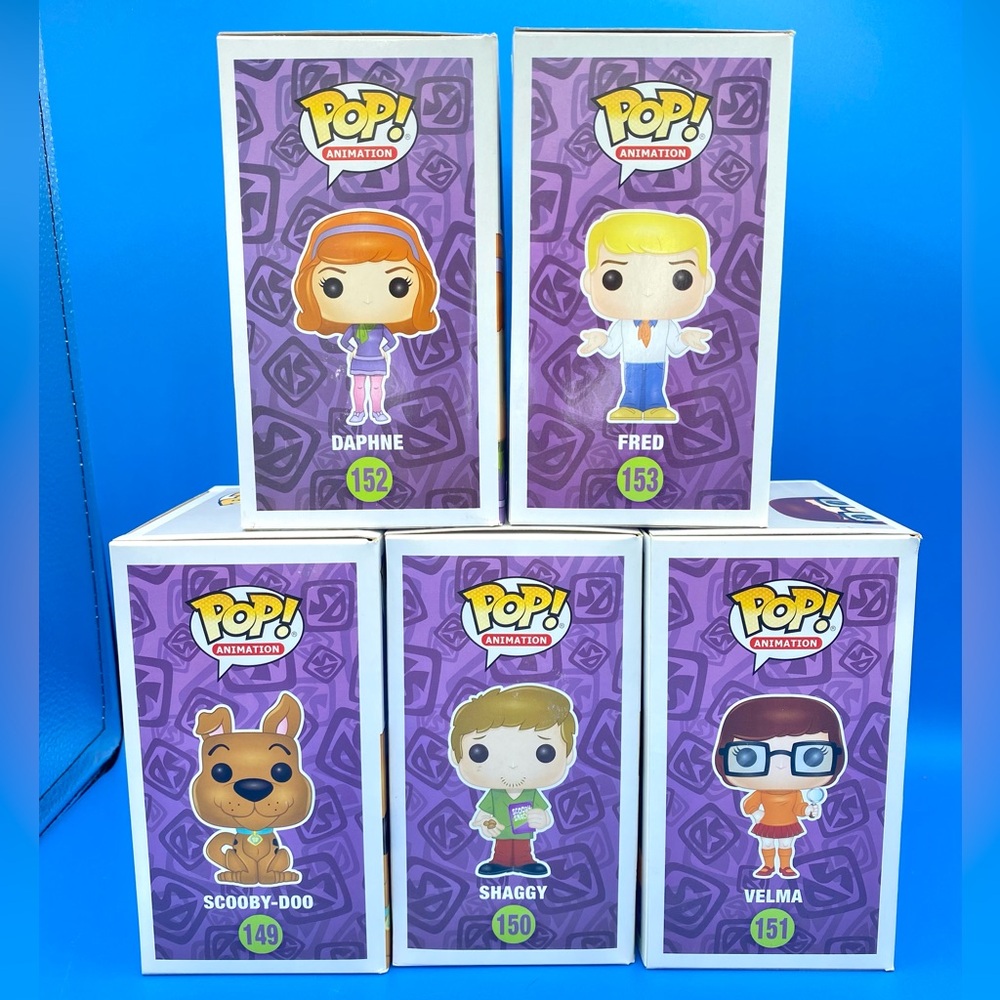 Funko Pop! Scooby-Doo: Shaggy Scooby-Doo Velma Daphne Fred #149-#153 - Set Of 5 - Picture 7 of 9